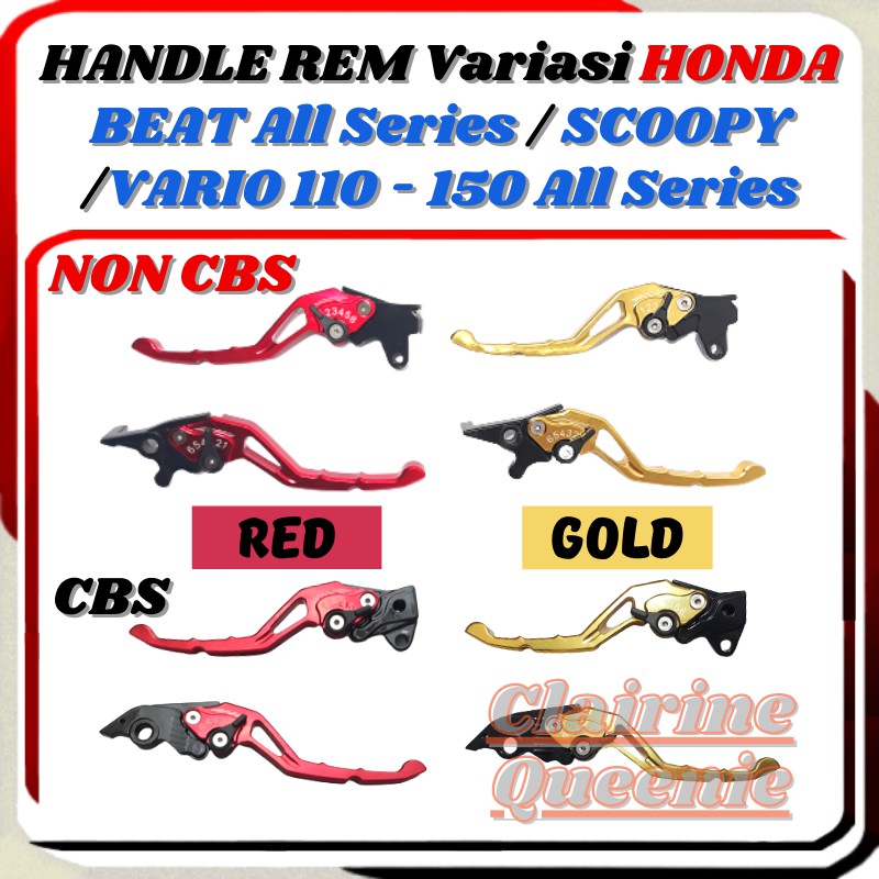Handle Handel Hendel Rem Variasi CNC Vario 110-125-150 Old/New Beat New ISS ESP Beat POP Scoopy