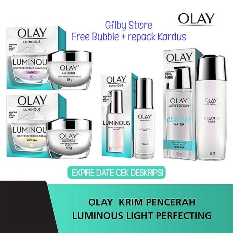 Olay Luminous / Olay Radiance Light Perfecting Day &amp; Night Cream, Lotion, Essence and Serum