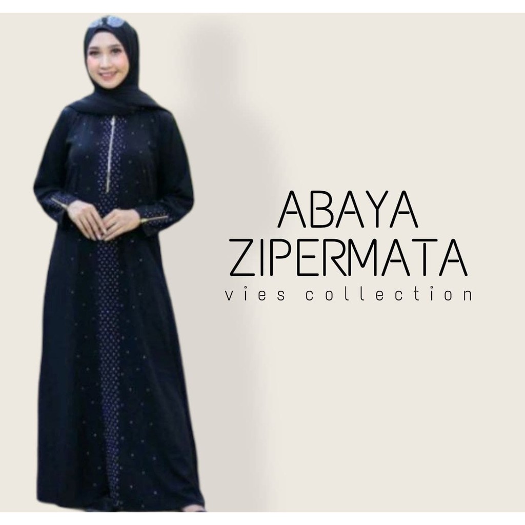 New Gamis Remaja Syar'i Kekinian Abaya Jetblack Arab Saudi Hitam Payet