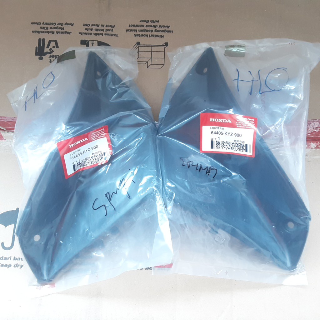 COVER SAYAP LOUVER KIRI KANAN SUPRA X 125 HELM IN 64405KYZ900 64455KYZ900 ORIGINAL ASLI AHM HONDA