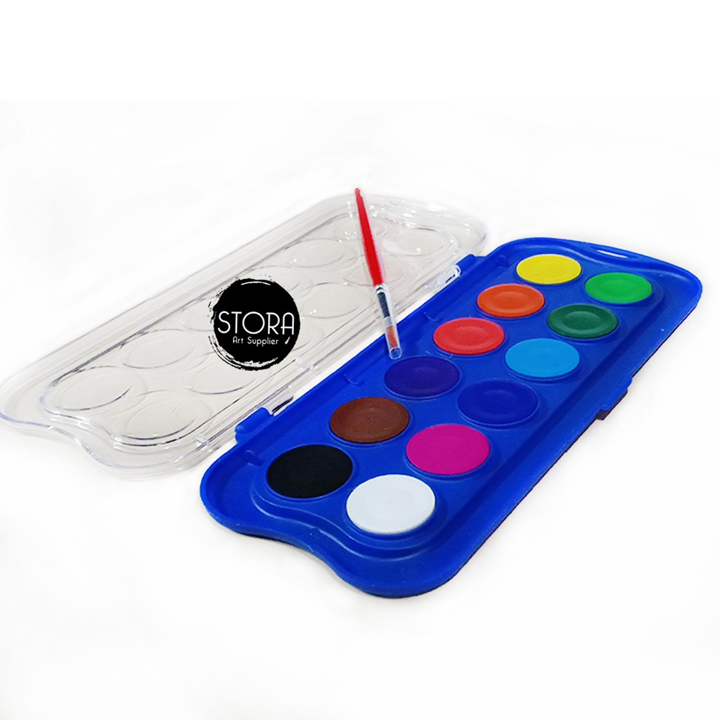 

Mini Giotto Acquerelli Watercolor Set 12 / Water Colour Cake Cat Air Pocket