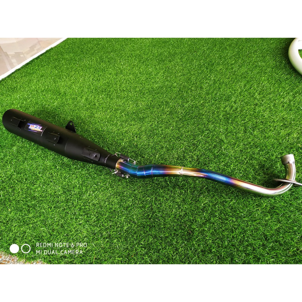 Knalpot Racing Honda Supra x 125_Karisma Leher Blue