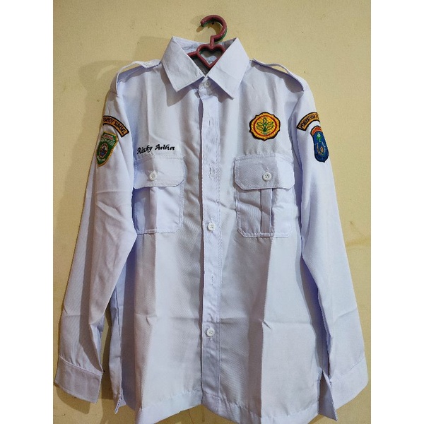 Jual Baju PDH Putih Free Nama Dan Logo Baju Putih ASN Baju PDH ASN Indonesia Shopee Indonesia