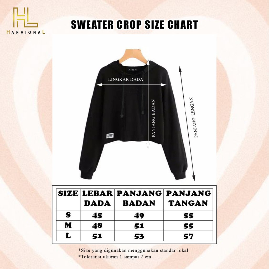 SWEATER CROP HOODIE GP-OSAKA BAHAN FRENCHTERRY TERLARIS