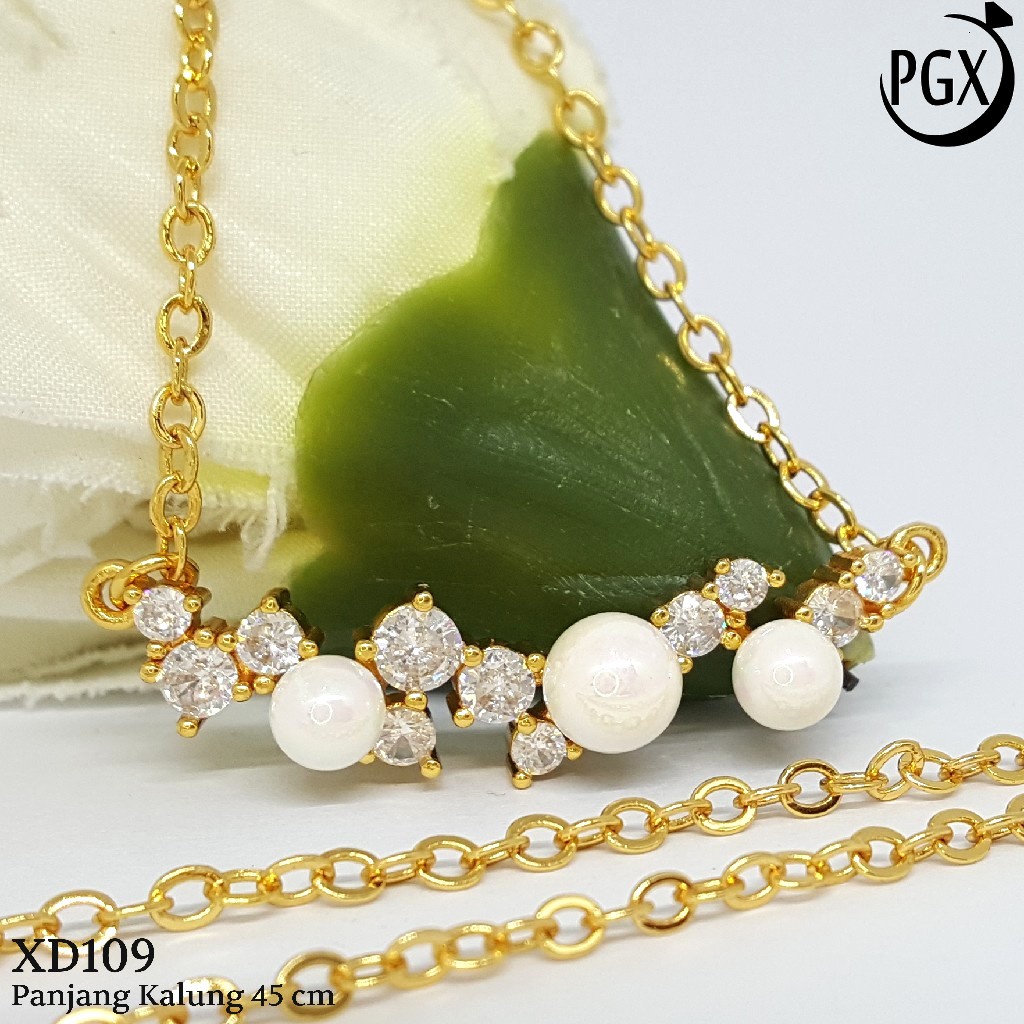 PGX Kalung Wanita Xuping Perhiasan Lapis Emas Aksesoris Fashion Premium - XD109