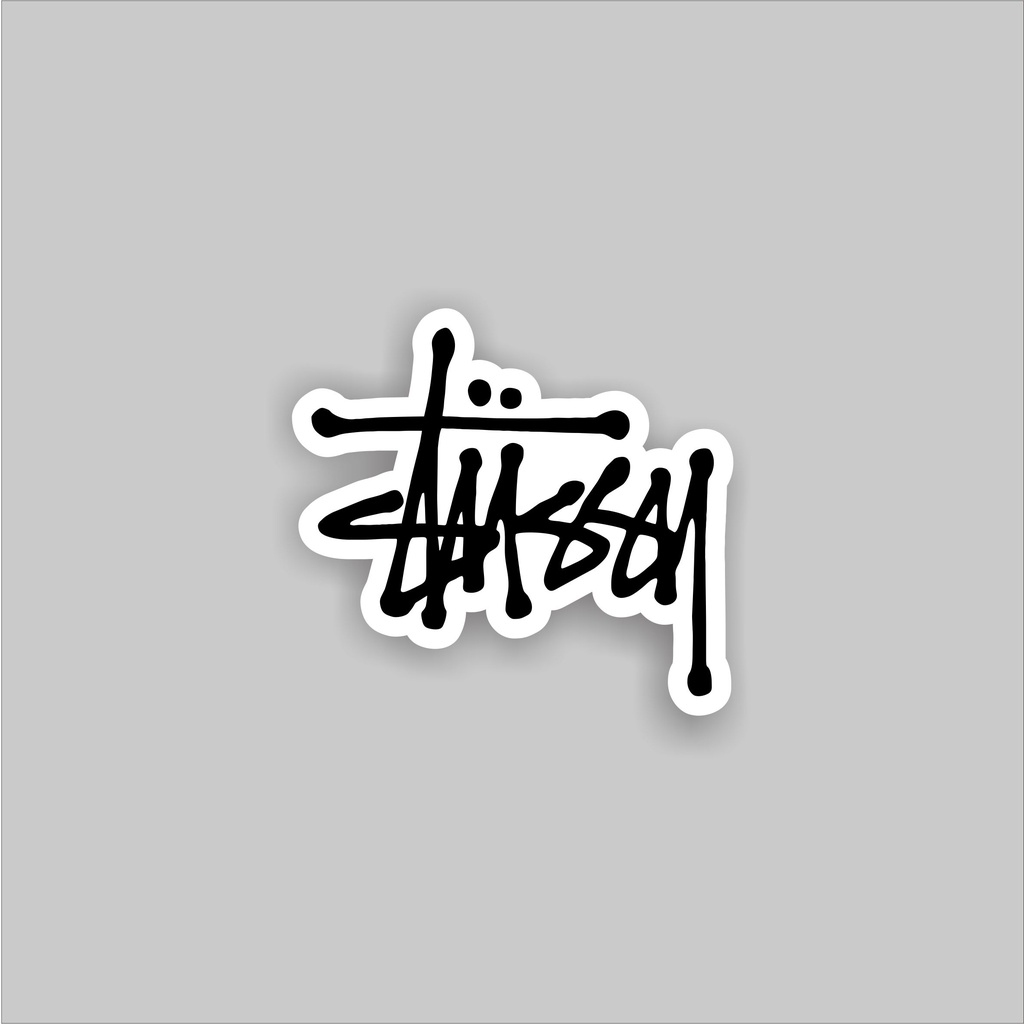 

Stiker Sticker Distro Brand Case Phone Logo Stussy BLACK Band Aesthetic Grosir Murah Pop Art Clothing Basic Daily Tumblr Laptop Motor Helm HP Casing Striping Tempel Label Merk Dinding Graftac Vinyl High Quality decal