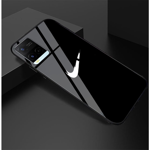 (SC07) Softcase Glass Kaca Vivo Y21 - Kesing Hp - Softcase Glass Hp Vivo Y21 - Softcase Kaca Vivo Y2