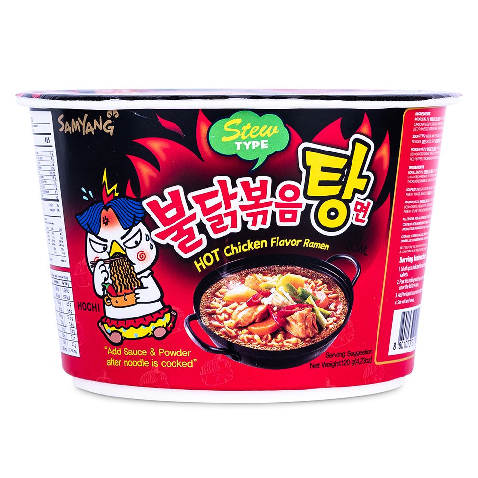 SAMYANG - HOT CHICKEN RAMEN STEW SOUP TYPE BOWL - 120 GR (MIE INSTAN KOREA)