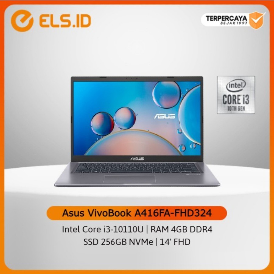 Asus VivoBook A416FA-FHD324 i3 10110U 4GB SSD 256GB 14" W11+OHS