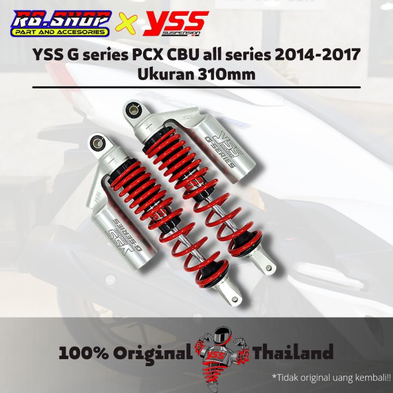 shock/shockbreker YSS tabung G series 310mm PCX CBU led 2014-2017 original thailand