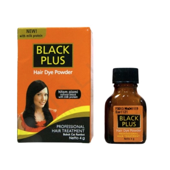 Semir rambut BLACK PLUS 4g POWDER