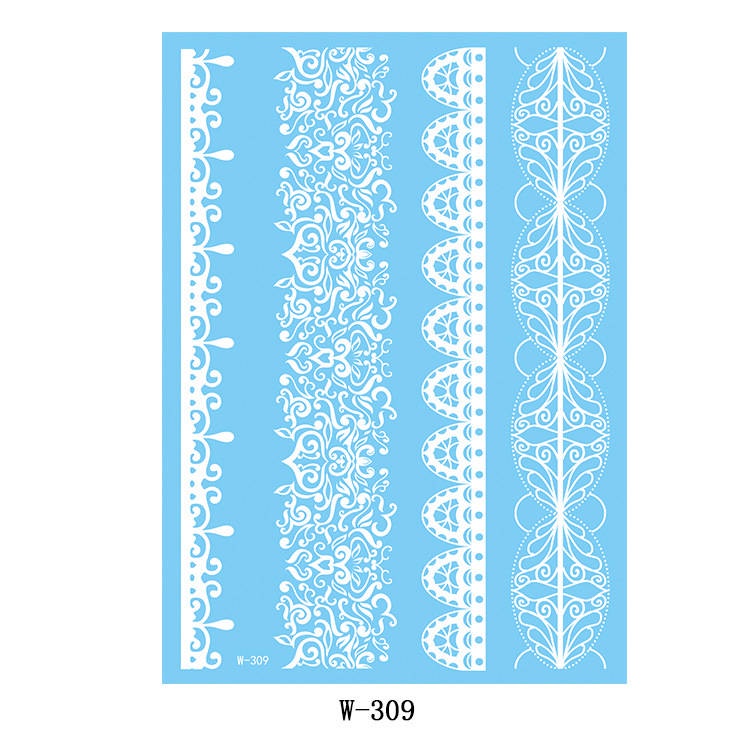 Hena Tatto White Henna Instant Tato Hena Instan Henna Tatto Pengantin Tattoo