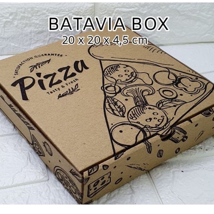 Box pizza 200pcs 1dus uk 20x20x7 (pilih motif)