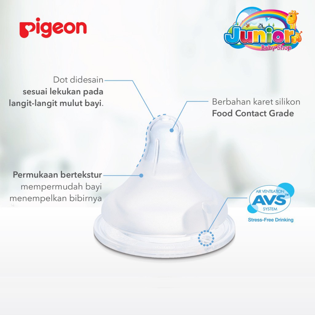 Pigeon Botol PP Clear Streamline W/S-Type Nipple