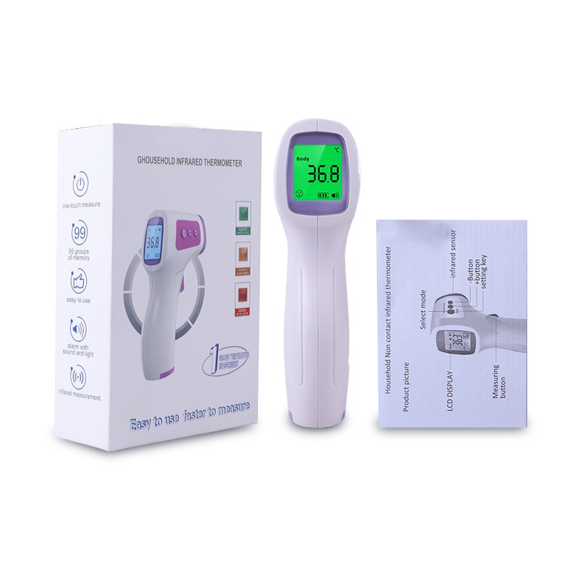 

Herbaay Inframerah Digital LCD Termometer Kening Non-kontak Termometer Demam