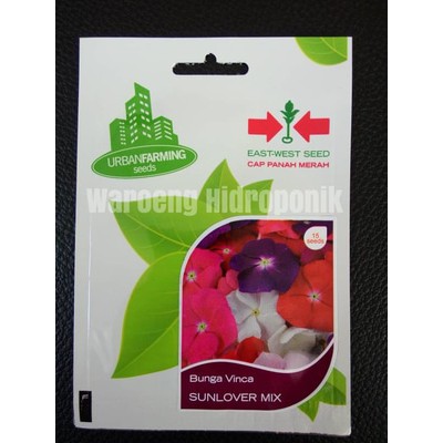 BIBIT / BENIH BUNGA VINCA SUNLOVER MIX CAP PANAH MERAH