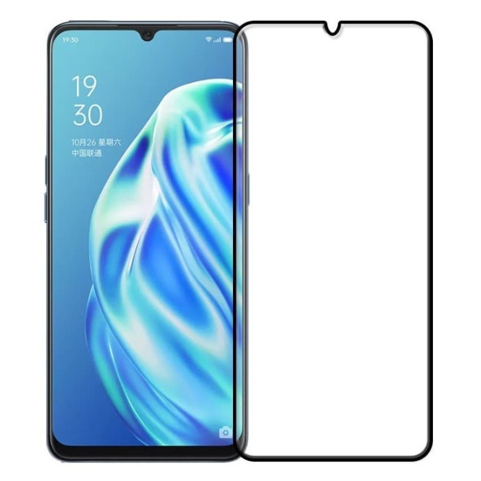 TEMPERED GLASS FULL HD OPPO A91 -FULL LEM ANTI GORES KACA FULL LAYAR