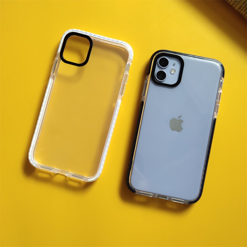 Soft Case TPU Transparan Shockproof Cover iPhone 7 8 Plus X XR Xs 11 Pro Max