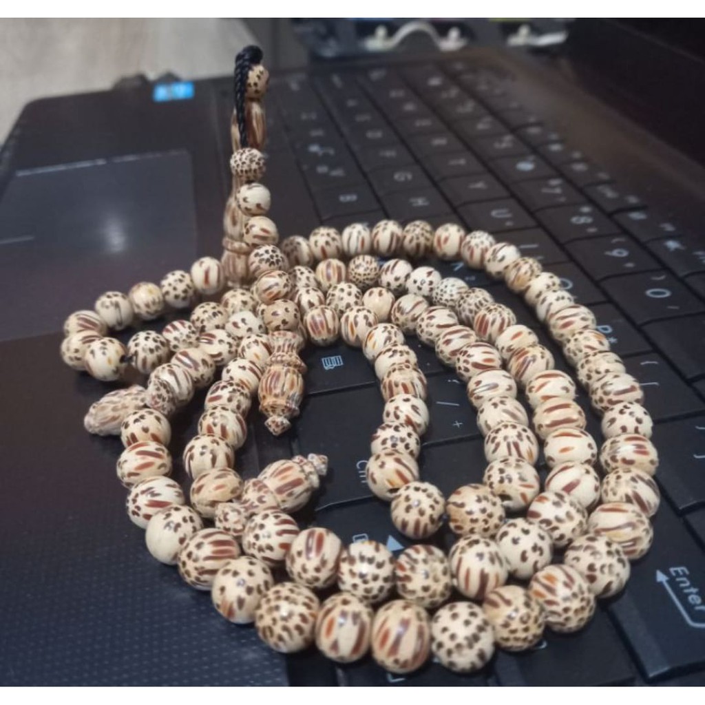Tasbih liwung  8mm grade A tasbih liwung macan tasbih liwung  putih  tasbih kayu liwung