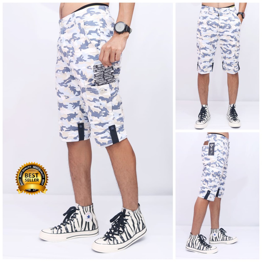 YS Celana cargo pendek pria white army / Celana cargo pria