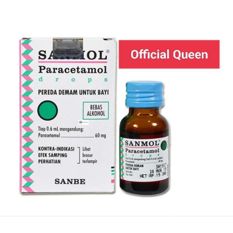 Sanmol drop Paracetamol / Penurun Demam Pada Bayi / Obat Turun Panas Bayi