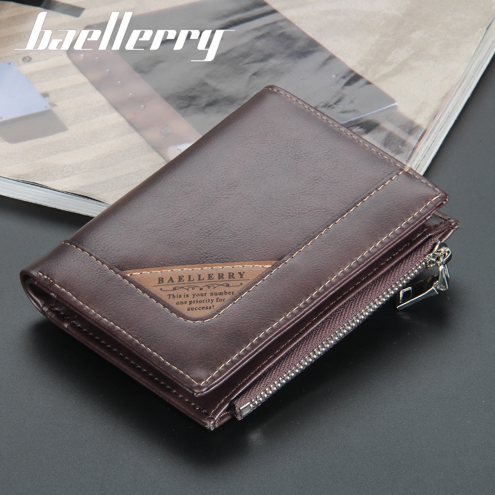 BAELLERRY DR070 Dompet Pria Bahan Kulit PU Leather Premium WATCHKITE WKOS