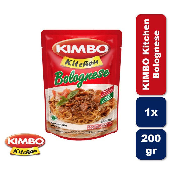

KIMBO KITCHEN BOLOGNESE / SAUS SPAGHETTI BOLOGNESE 200 GR
