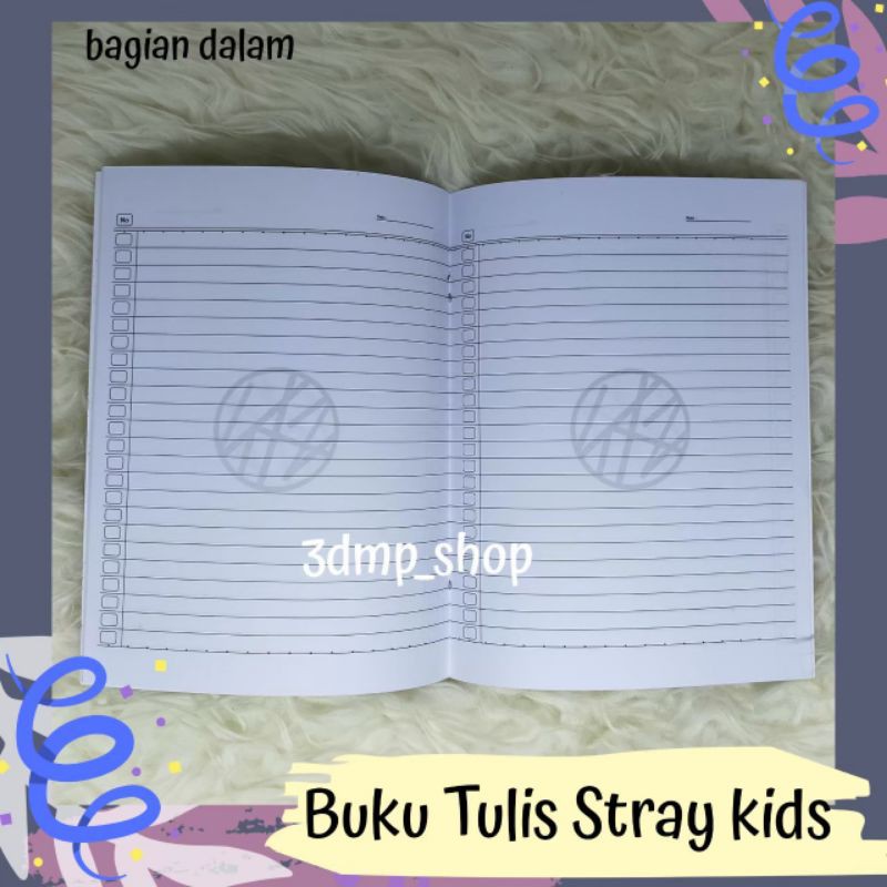 Buku tulis notes note stray kids levanter yellow woods