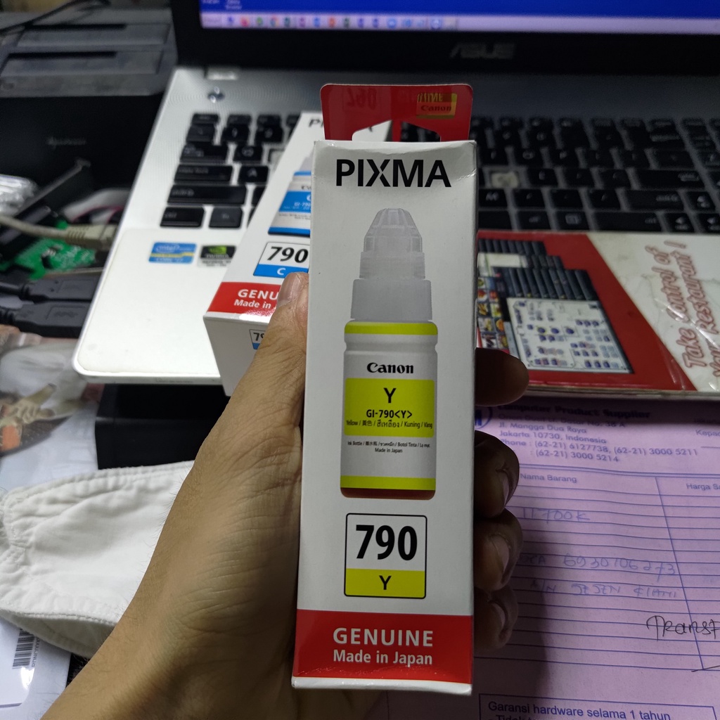 Canon Pixma 790 Cyan Magenta Yellow Black Original Resmi Paket