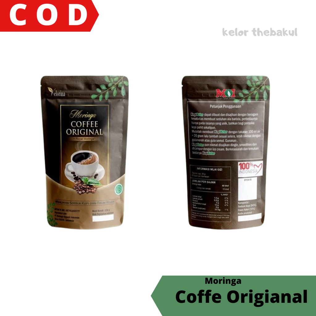 

READY STOK MORINGA COFFEE ORIGINAL- KOPI ROBUSTA KELOR