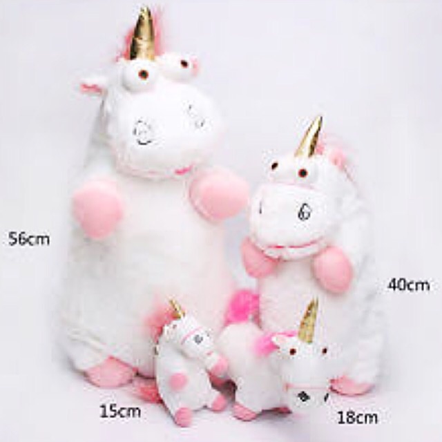 pink fluffy unicorn plush