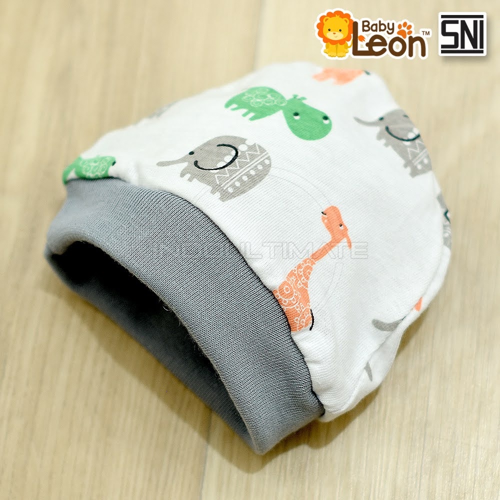 Baby Leon Bedong Instan FREE Topi Bayi - Bedong Bayi Instan