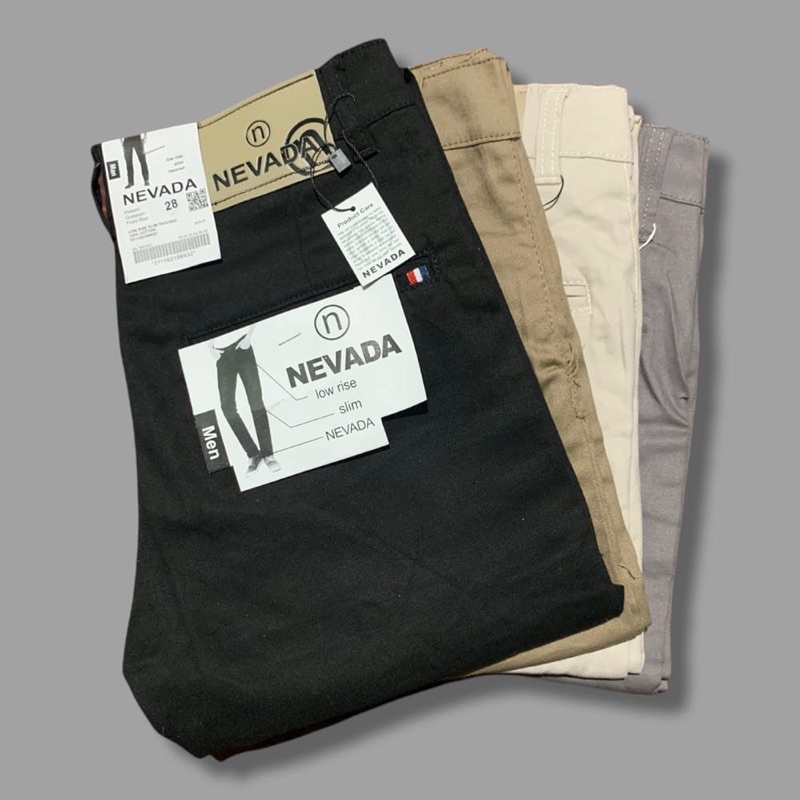 Celana Chino Panjang Cowok slimfit | Celana Chino Kain Nevada