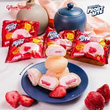 GLICO WINGS STRAWBERRY SAKURA MOCHI ICE CREAM ES KRIM MOCHI GLICO