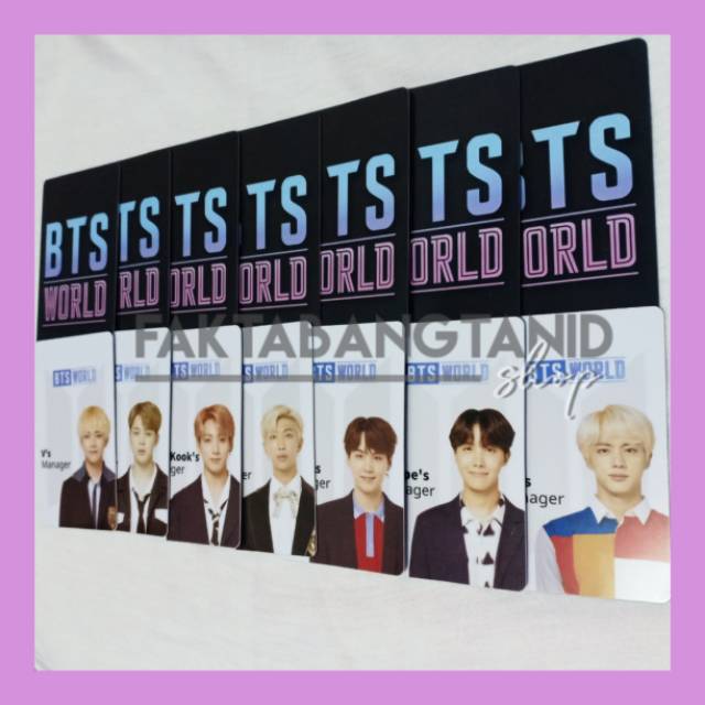 [READY STOCK] BTS WORLD MANAGER ID CARD
