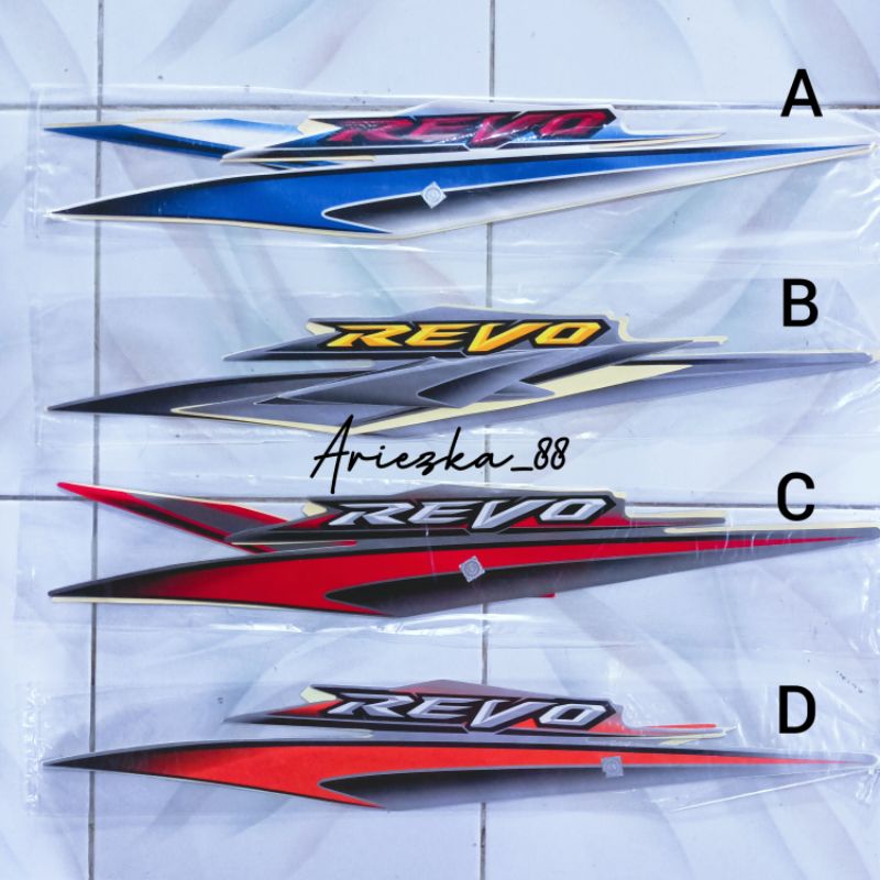 STRIPING REVO 2007 VELG RUJI | sticker bodi motor revo lama