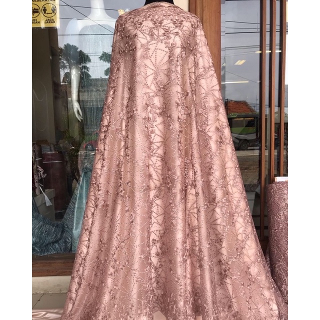 Brokat Tulle (107,5) coksu, ice blue, gold