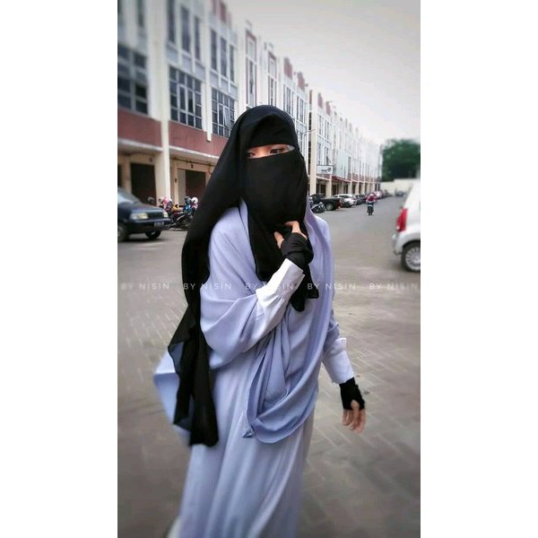Zahira niqab 3 layer polos