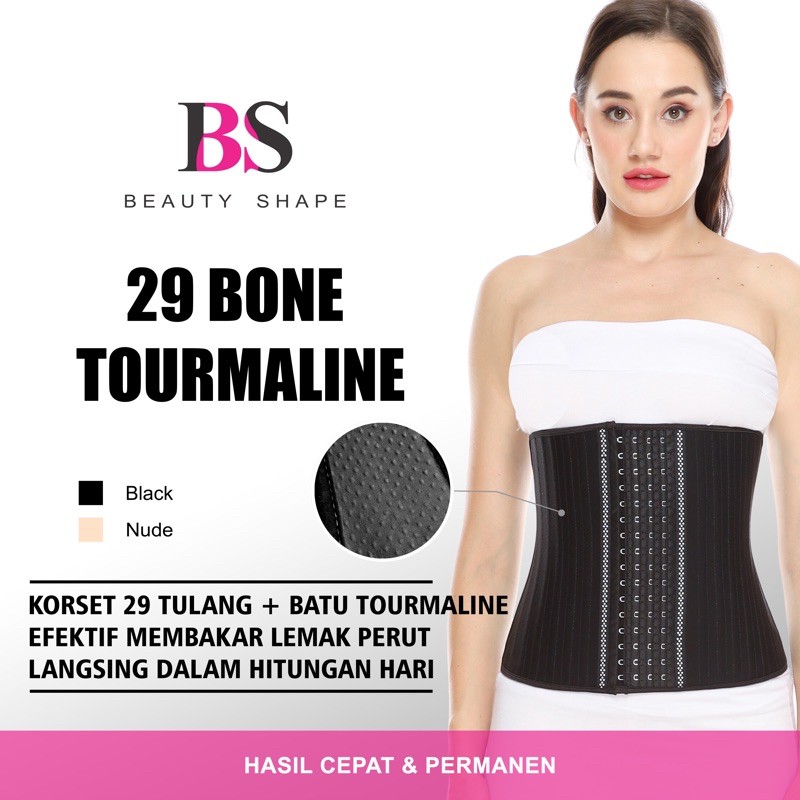 Beauty Shape - Extreme 29 Bone Tourmaline Waist Trainer / Korset 29 Tulang Pembakar Lemak