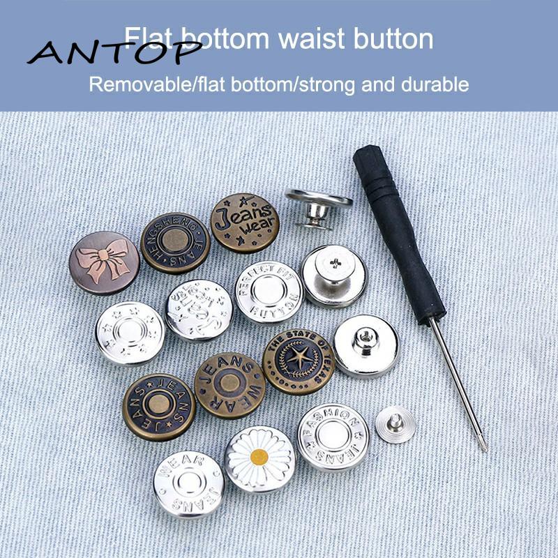 Kancing Metal Universal Tipe Sekrup Dapat Dilepas Untuk Celana Jeans