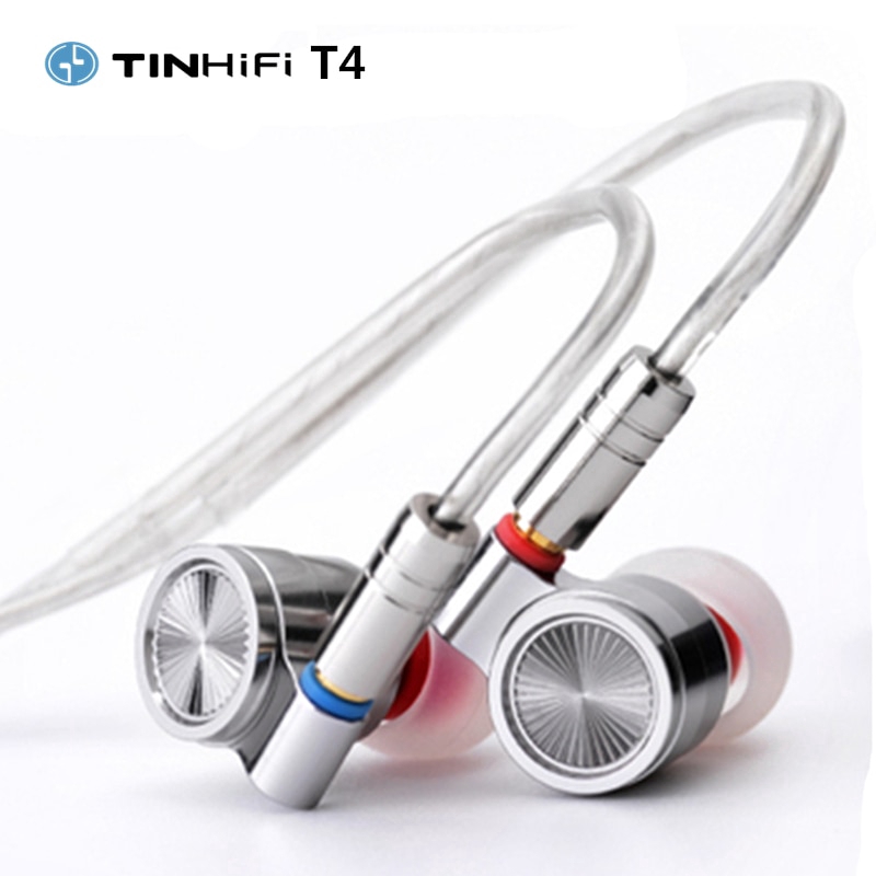 TINHiFi T4 Hifi Earphone No Mic TIN audio T4 With MMCX Cable Earphones TinHIFI Tin Audio T3 upgrade