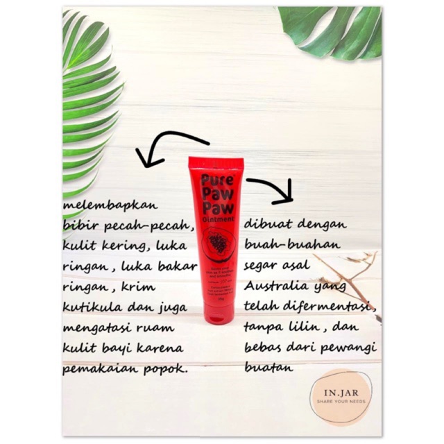 (Share In Jar) Pure Paw Paw Ointment