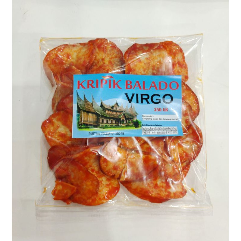 

Kerupuk Keripik Sanjai Balado Virgo 250gr. Oleh oleh Sum-Bar