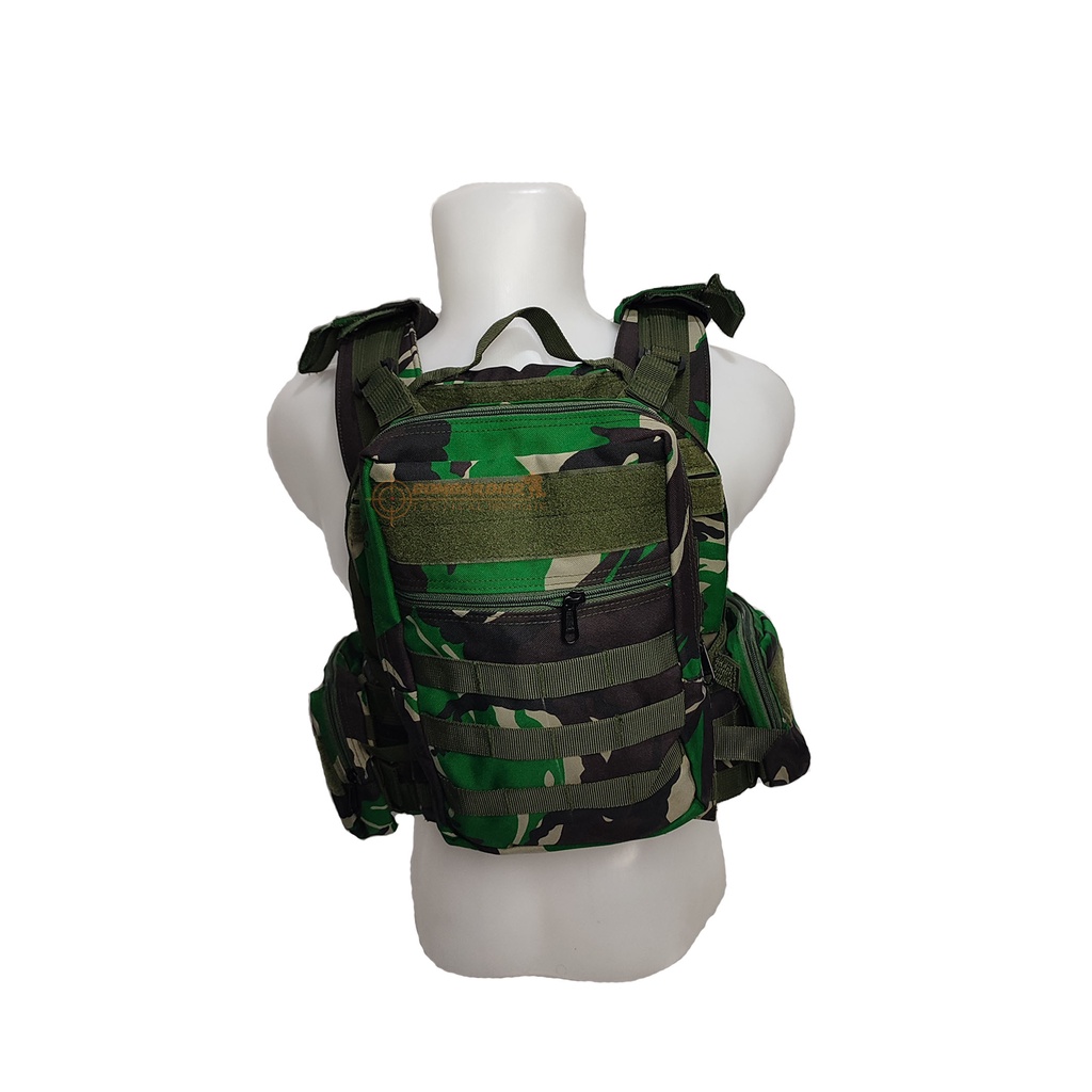 Rompi Body Vest Tactical | Body Vest Tactical | Body Vest Polisi | Rompi Pelindung Dada loreng BMPC