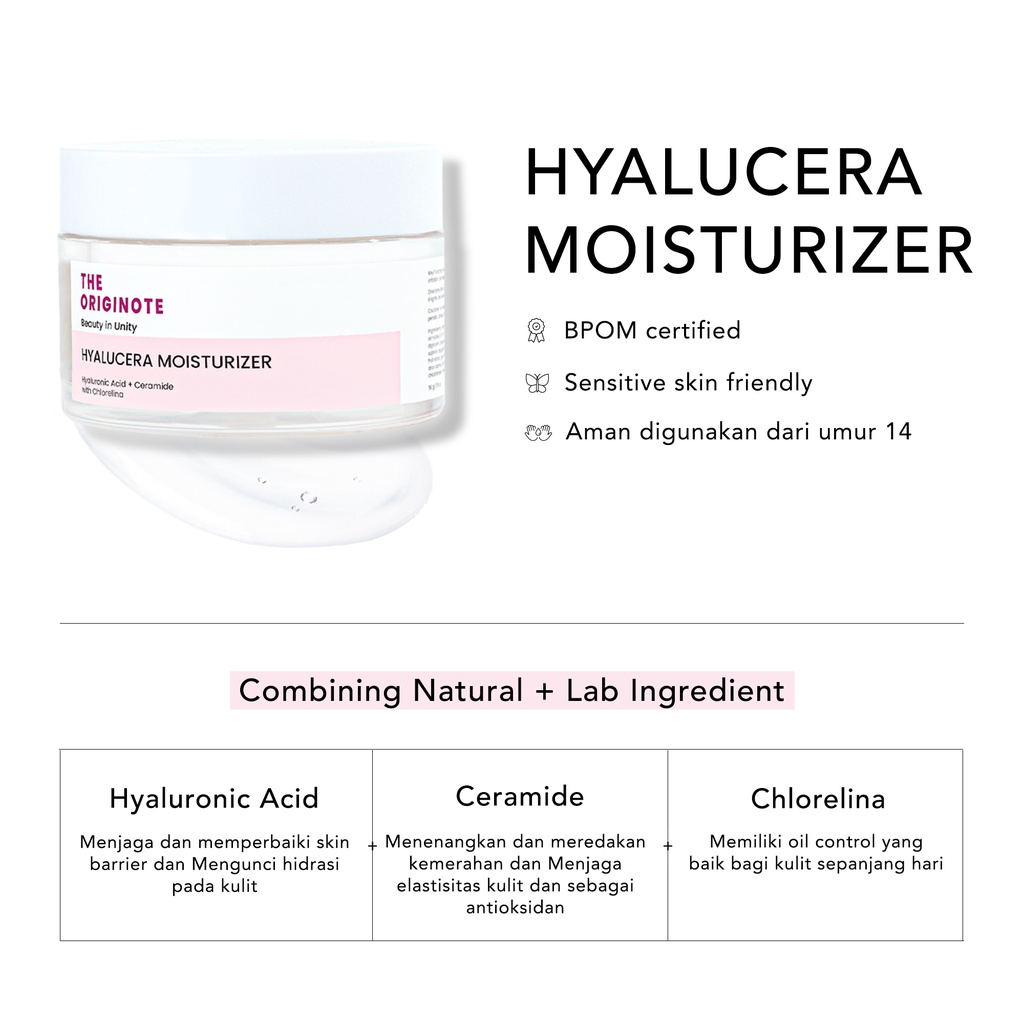 𝐑𝐀𝐃𝐘𝐒𝐀 - The Originote Hyalucera Moisturizer Gel 50ml