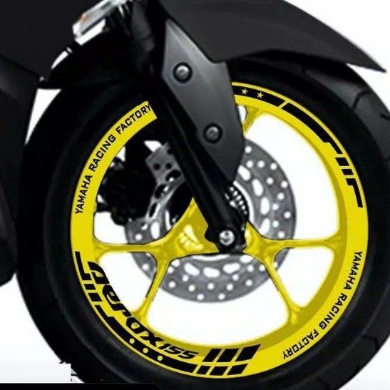 STIKER VELG AEROX 155 NEW CUTTING STICKER. Stiker Lis pelek aerox 155 new