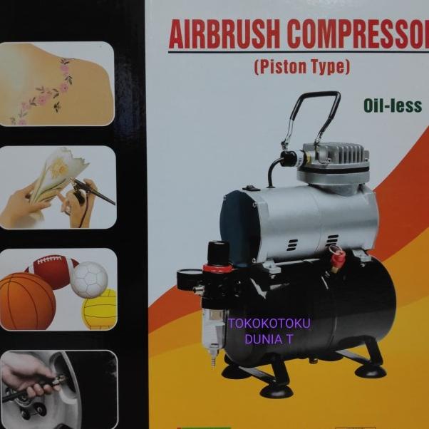 

Kompresor Mini Compressor Oil-Less Tangki 3 Liter 150 Watt Merk Mollar