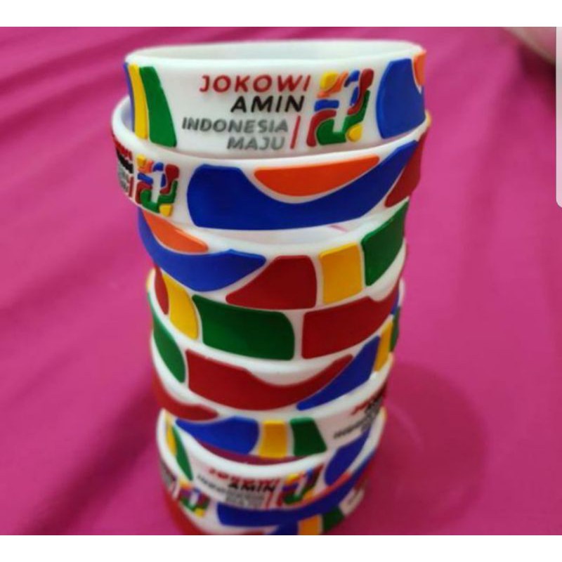 gelang karet rubber custom gelang partai