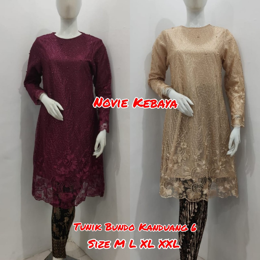 Stelan Kebaya Modern Tulle Bundo Kanduang 6 Aneka Warna