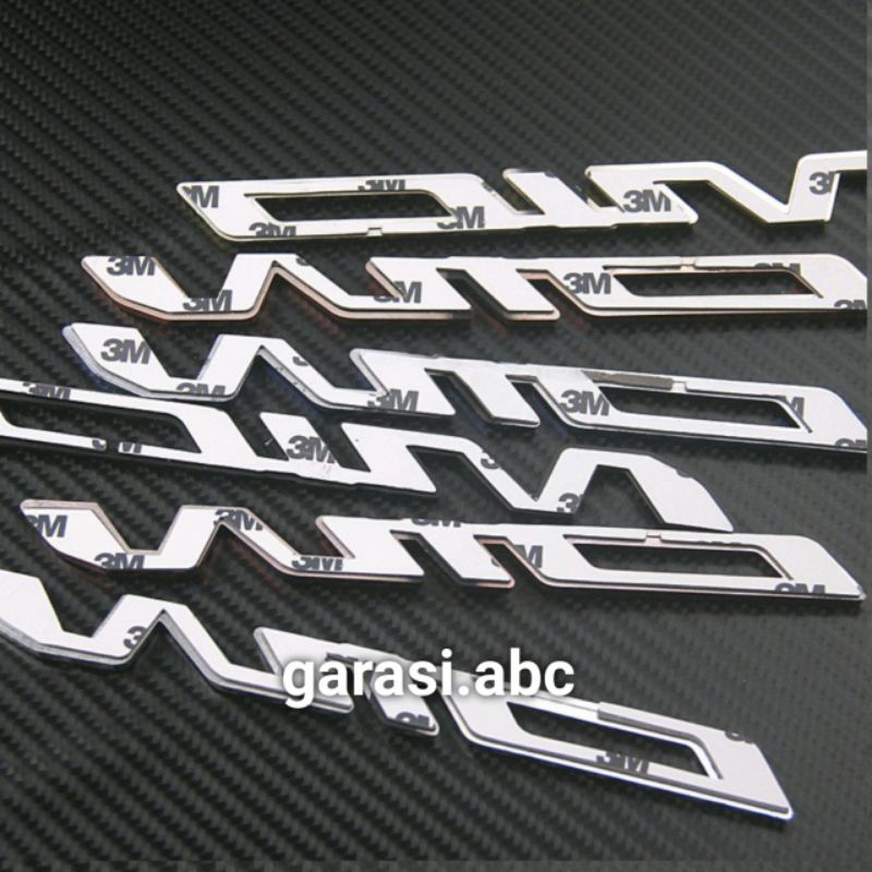 Stiker Emblem Badge Body Yamaha Mio Timbul 3D Sticker Tulisan Logo Krom Chrome 3 D Dimensi Silver Merah Emas Hitam 110 125 Mio J Soul M3 Sporty